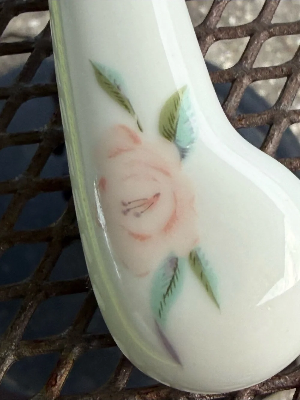 SALTERA China Victorian Rose Cake Plate Stand Knife Original Design Japan 1985